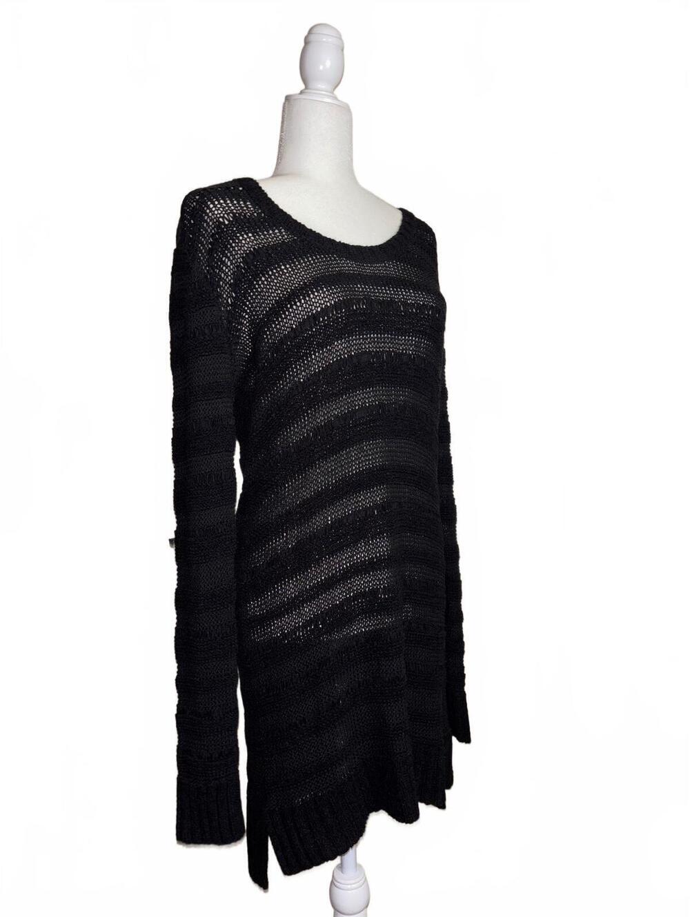 Kenneth Cole Black knitted Long Sleeve Dress